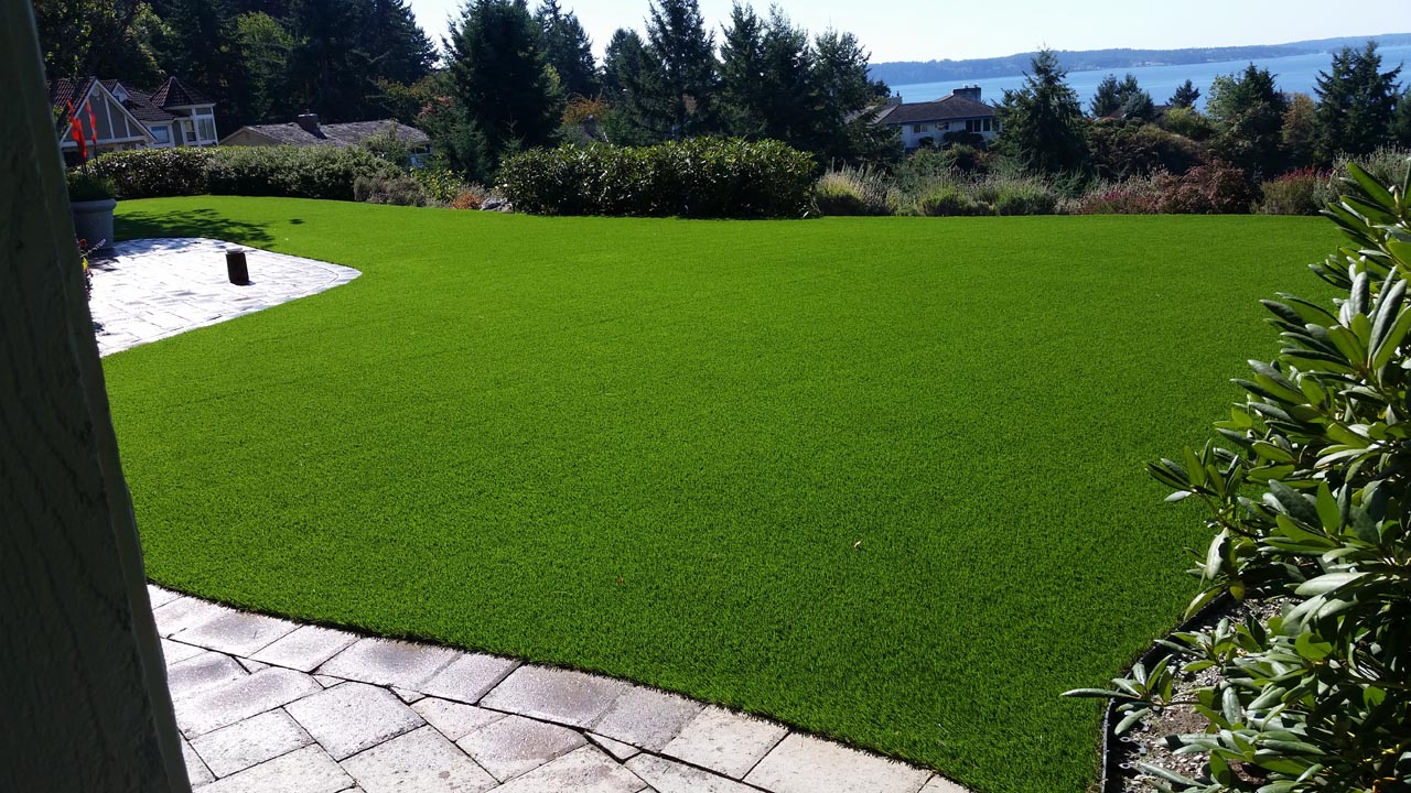 synthetic turf installation